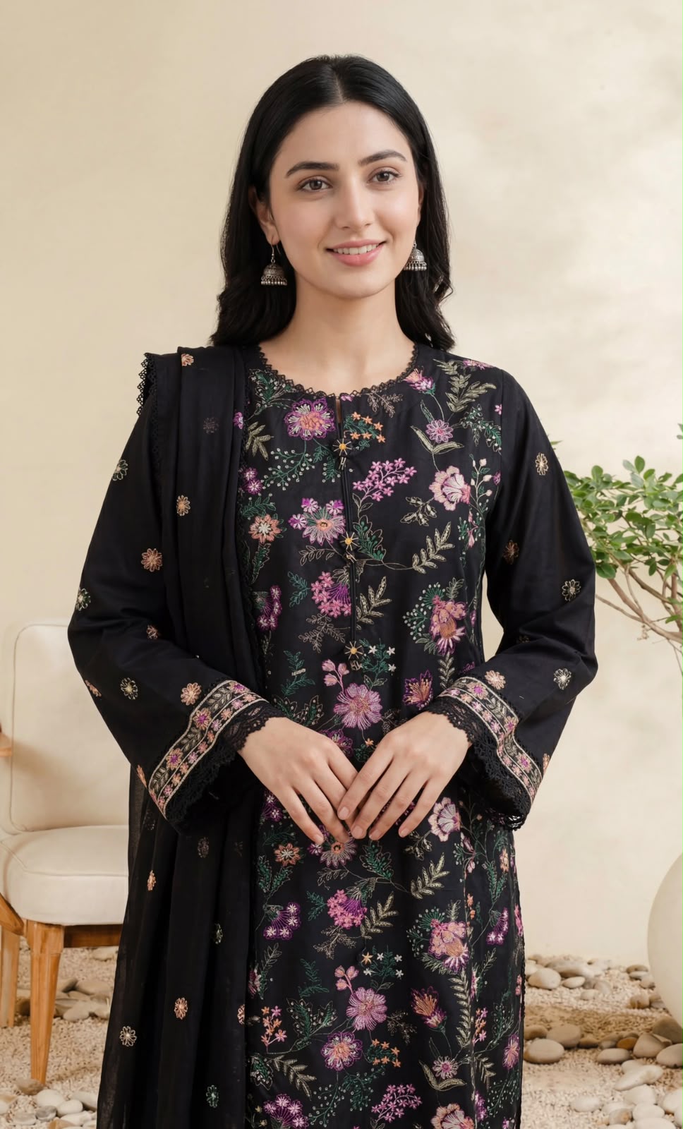 ALISH – Stitched Premium Embroidered Lawn Collection/PAK