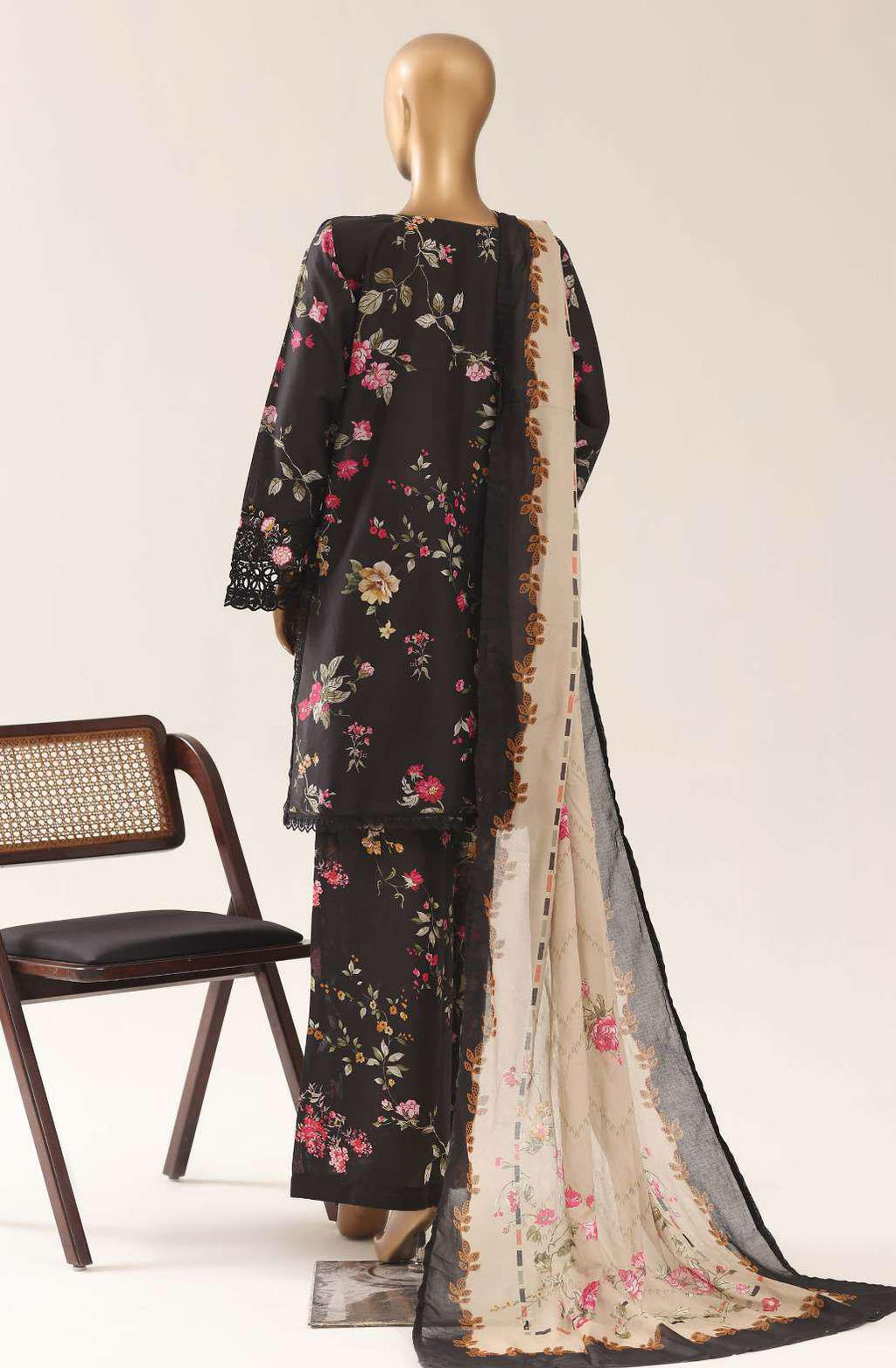 SADABAHAR | Festive Embroidered Lawn 3-Piece Stitched Suit – VSB01