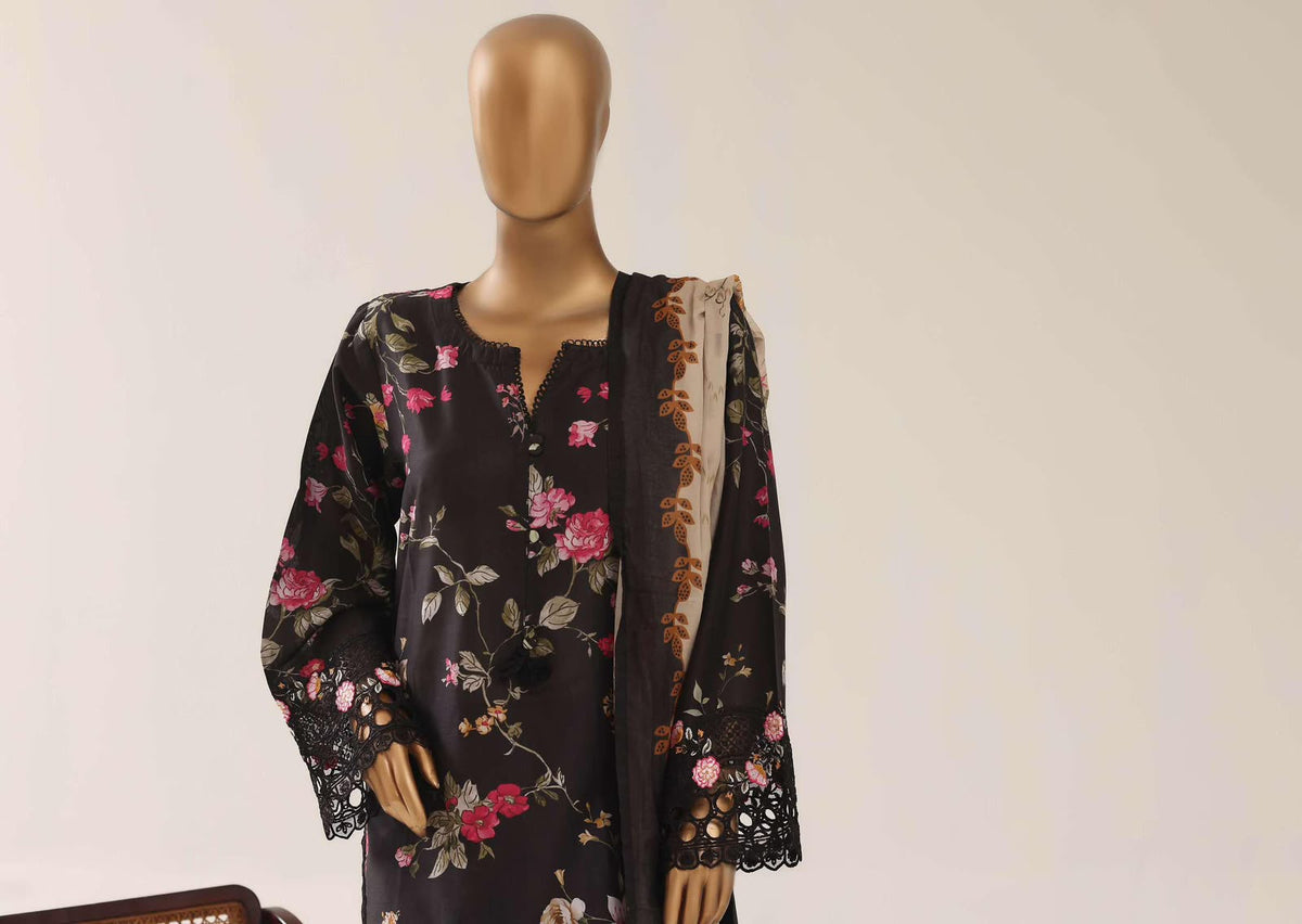 SADABAHAR | Festive Embroidered Lawn 3-Piece Stitched Suit – VSB01