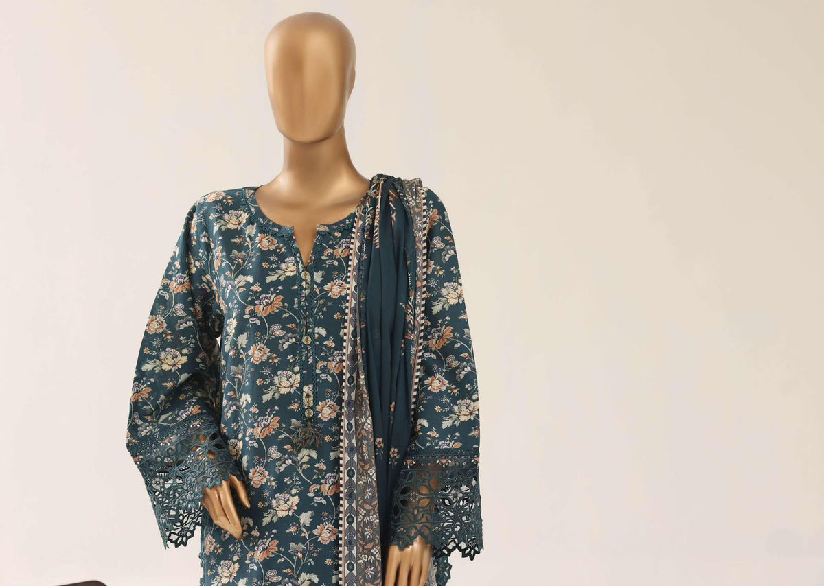 SADABAHAR | Festive Embroidered Lawn 3-Piece Stitched Suit – VSG02
