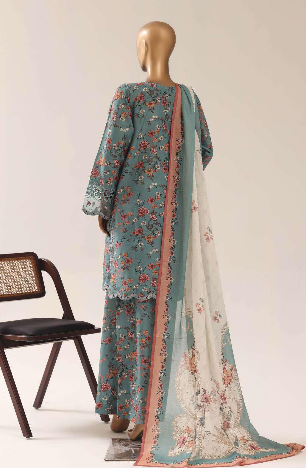 SADABAHAR | Festive Embroidered Lawn 3-Piece Stitched Suit – VSLG04