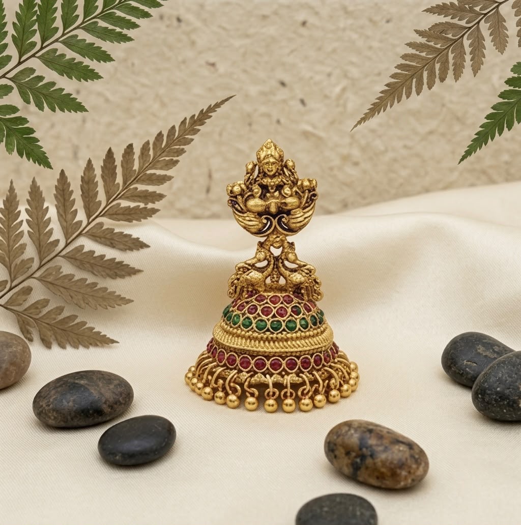 South Indian Traditional Temple Earrings