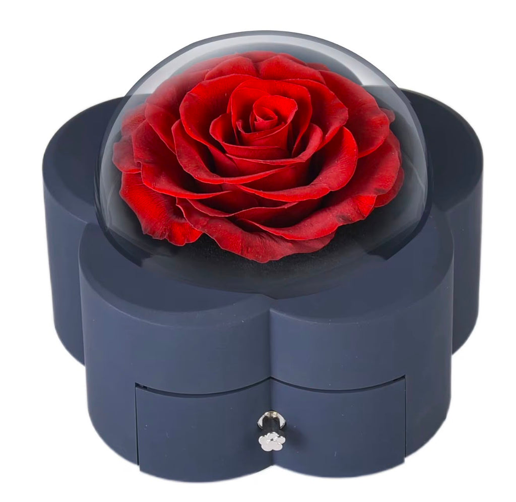 Veloura Eternal Rose Flower Gift Box – RED