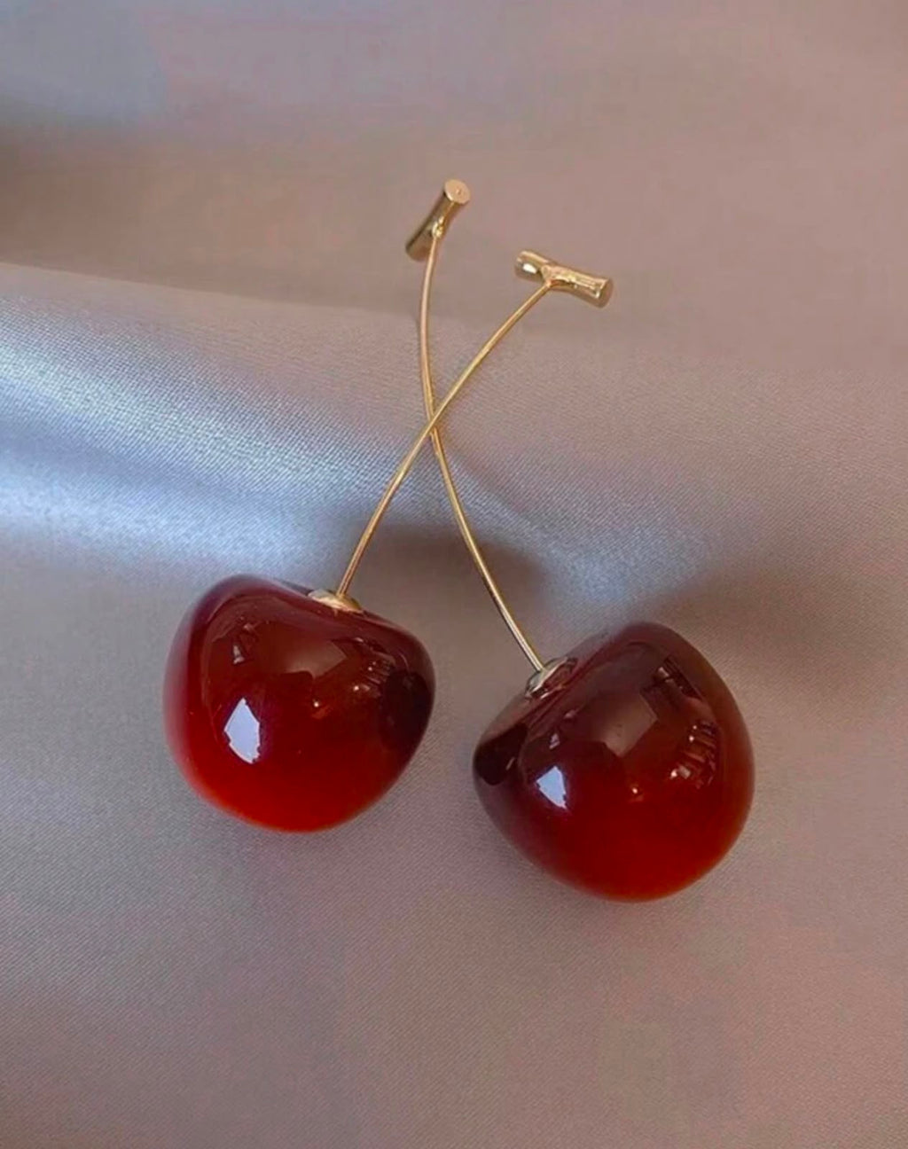 Fresh Cherry fruit dangle Earrings