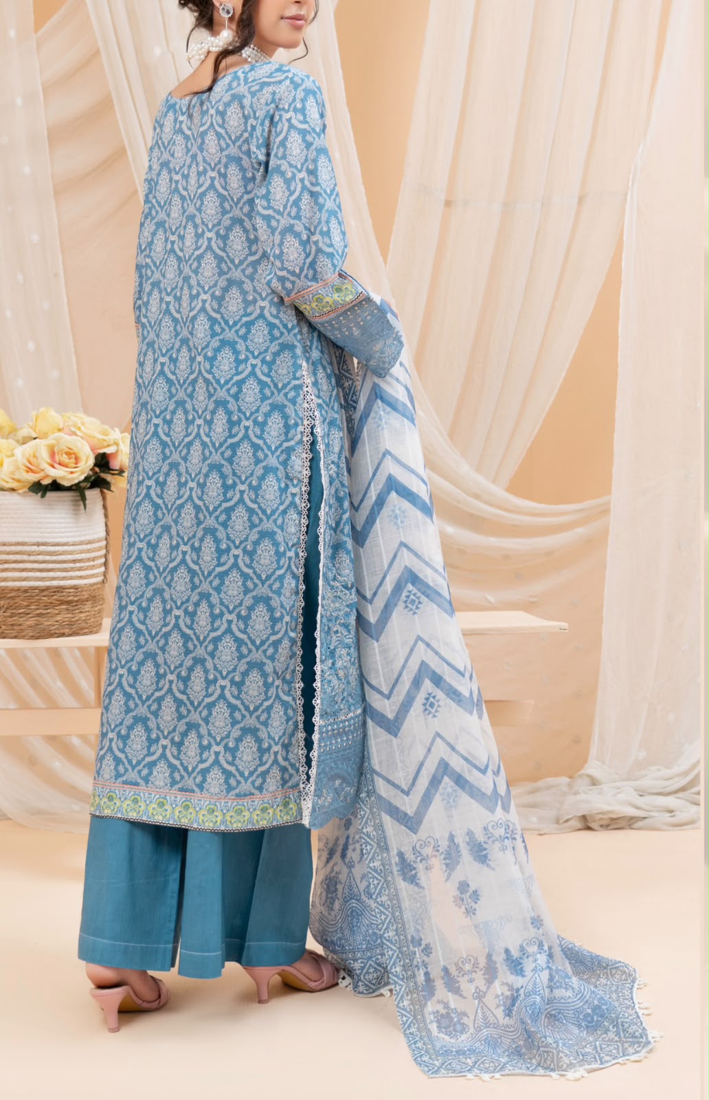 Floral Digital Print 3-Piece Lawn Suit