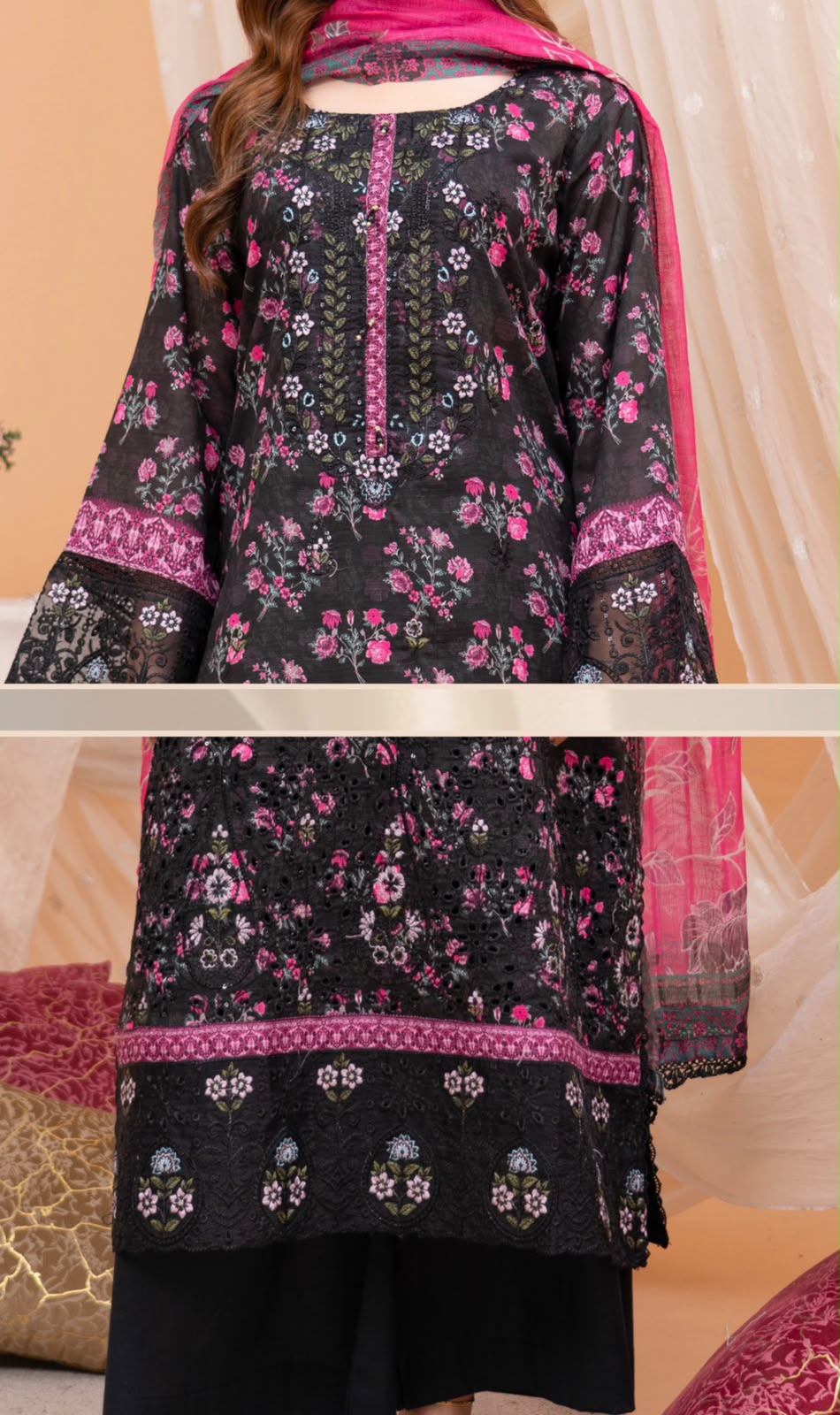 Floral Digital Print 3-Piece Lawn Suit