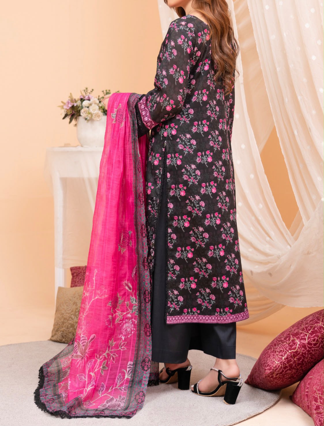 Floral Digital Print 3-Piece Lawn Suit